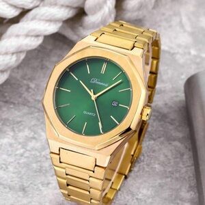 Gold Watch with Green Dial (Unopened)